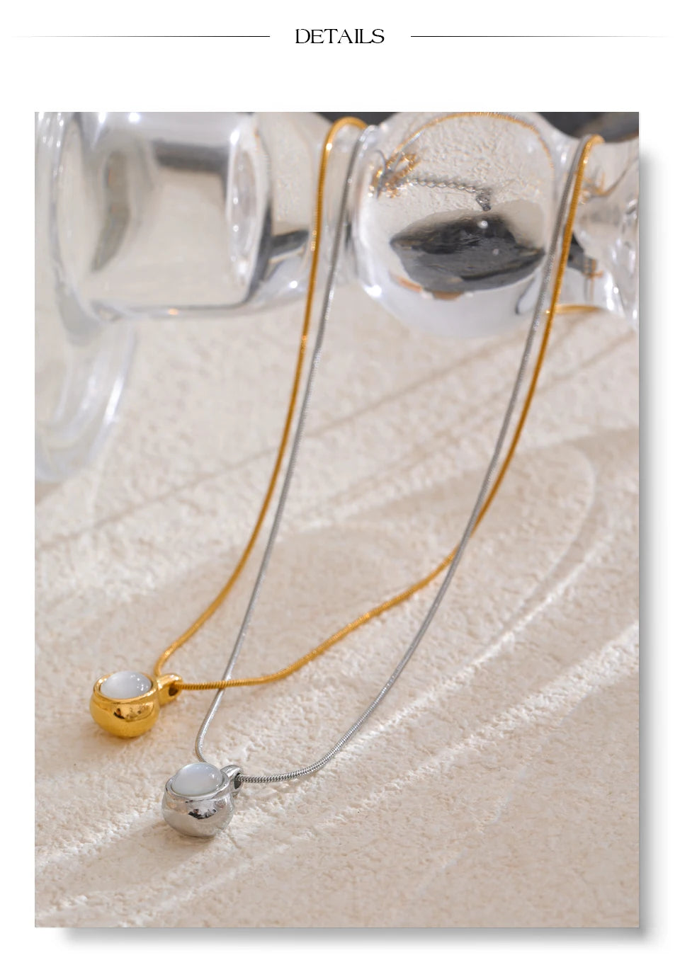 Natural Stone Shell Necklace