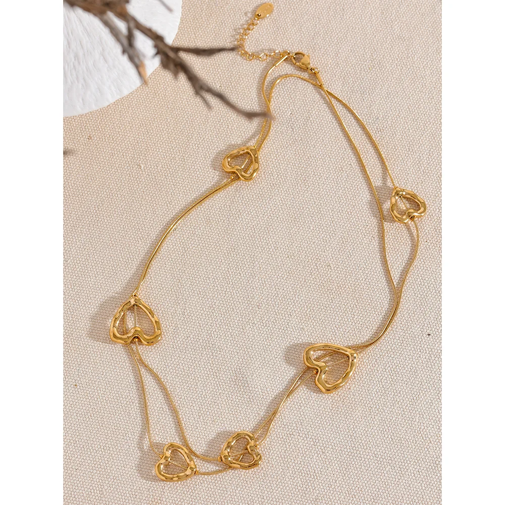 Heart Long Temperament Chain Necklace