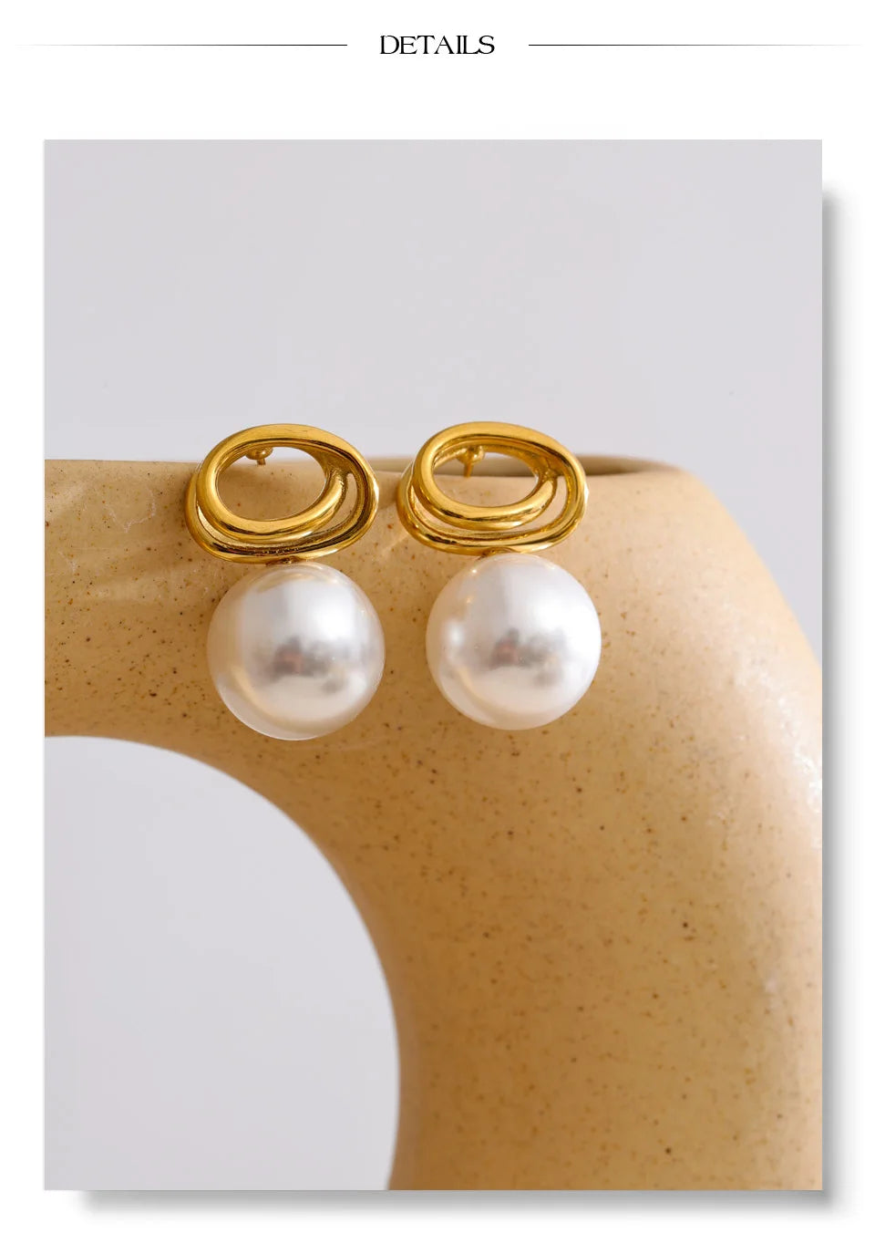 Pearl Sphere Chic Studs