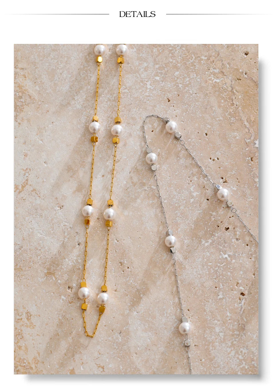 Square Pearl Necklace