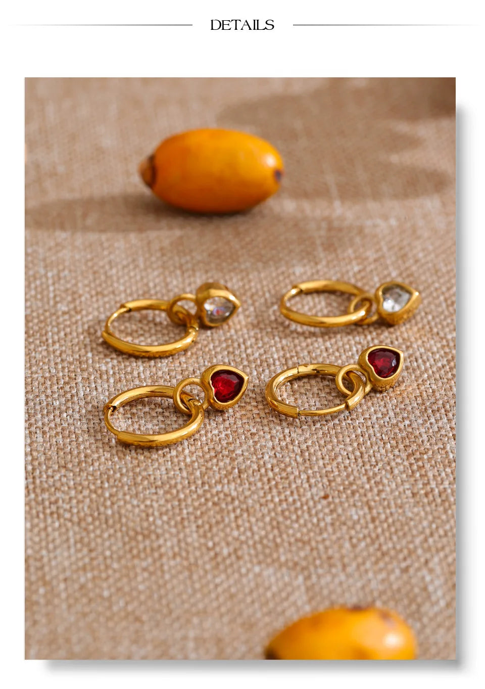 Sweetheart Drop Hoops