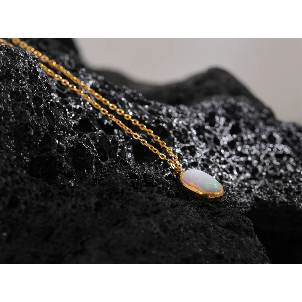 Exquisite Stylish Natural Australian Stone Minimalist Necklace