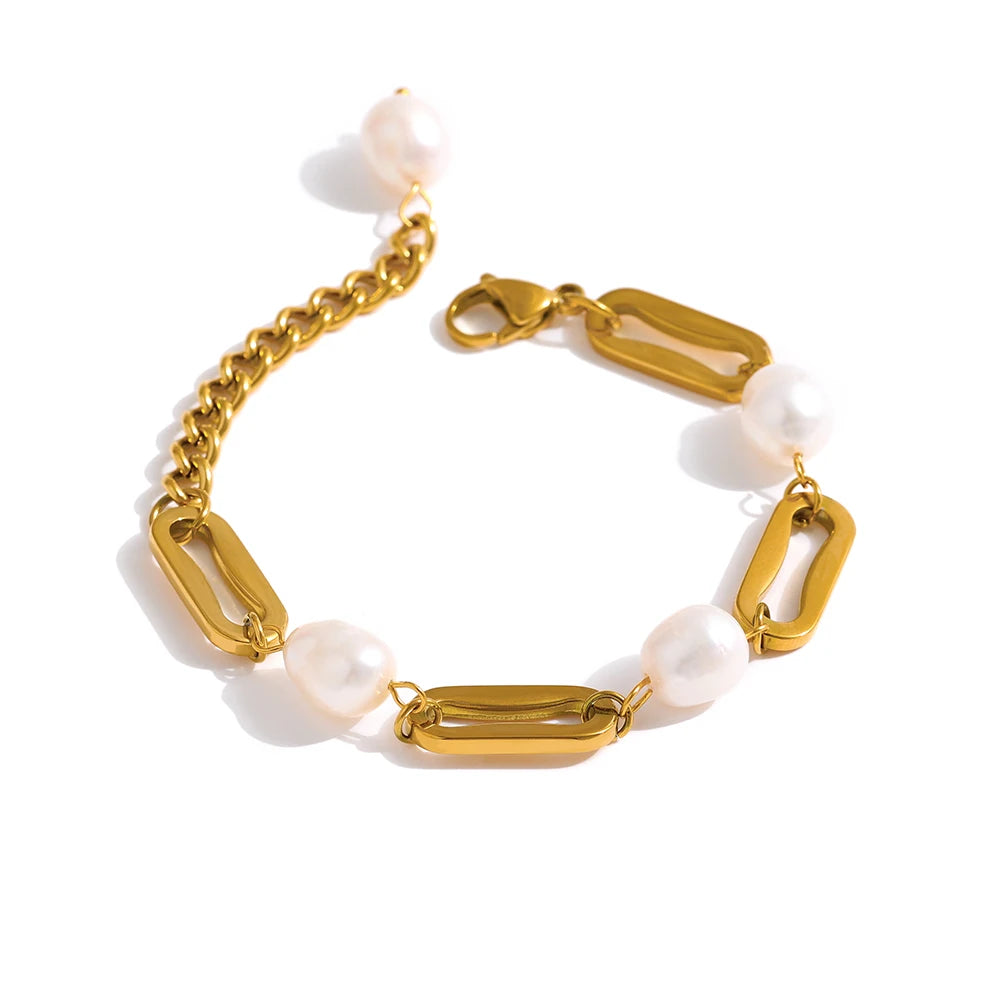 OceanGleam Pearl Bracelet