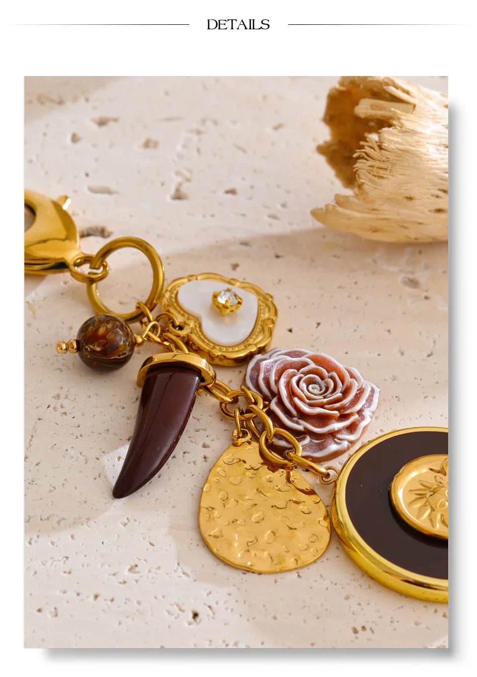 Sunshine Petal Charm keychain