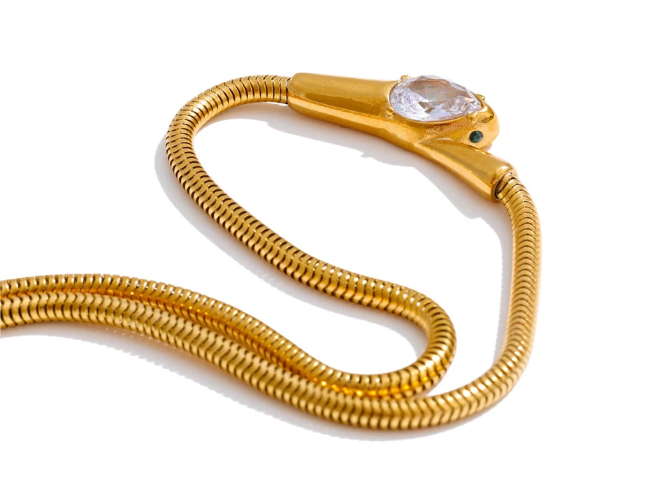 Mystic Serpent Zircon Necklace