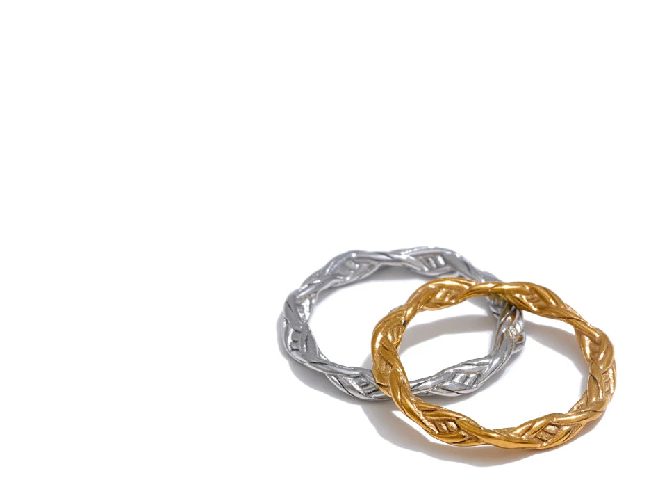 Twisted Thin Minimalist Ring