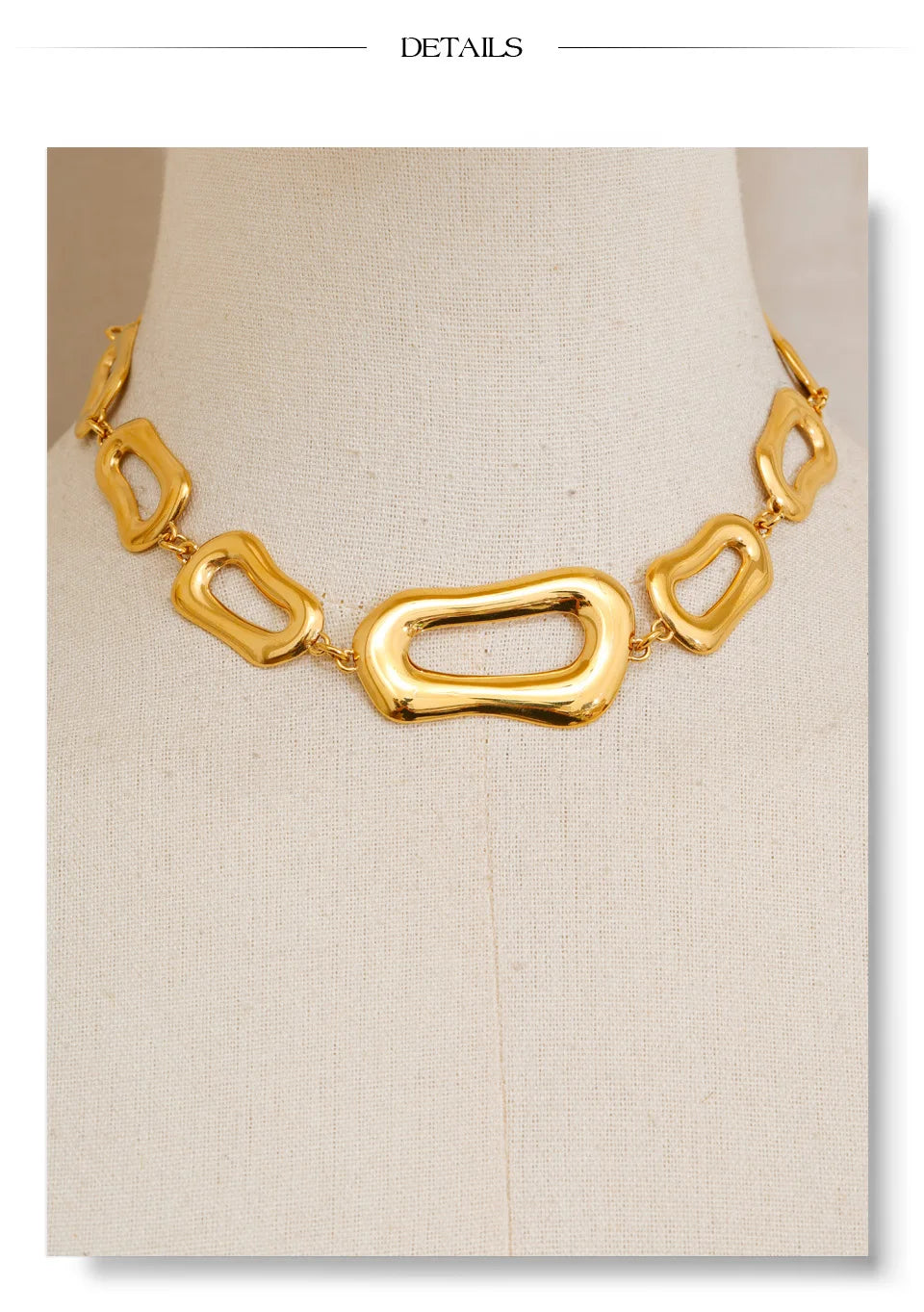 Rectangle Chain Necklace Bracelet