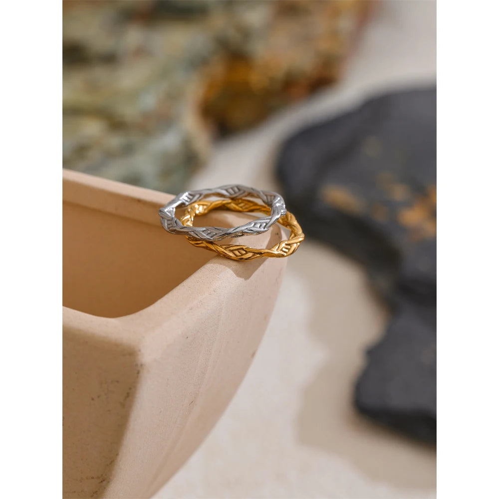 Twisted Thin Minimalist Ring