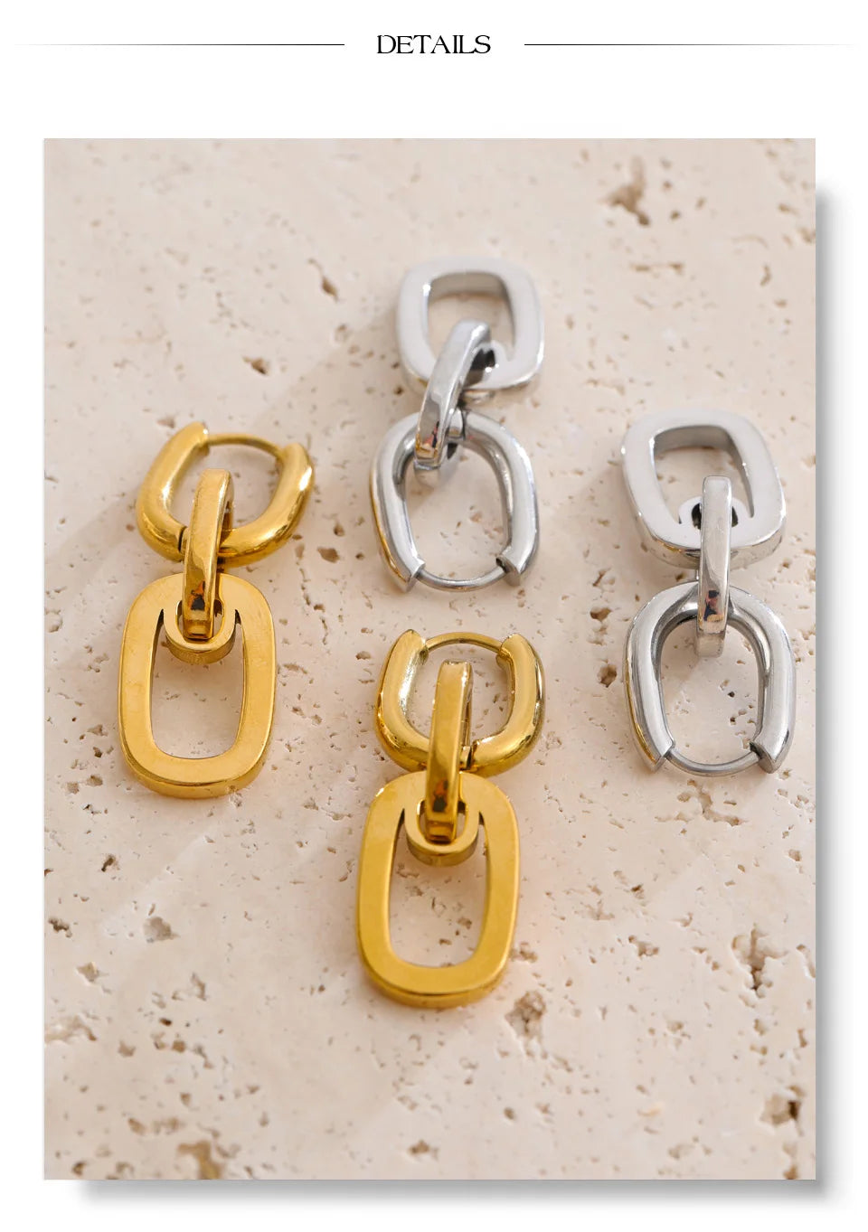Rectangle Drop Earrings