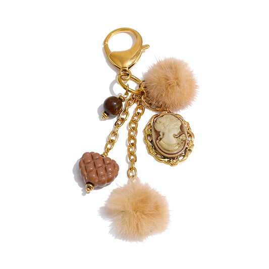 Portrait Heart Keychain