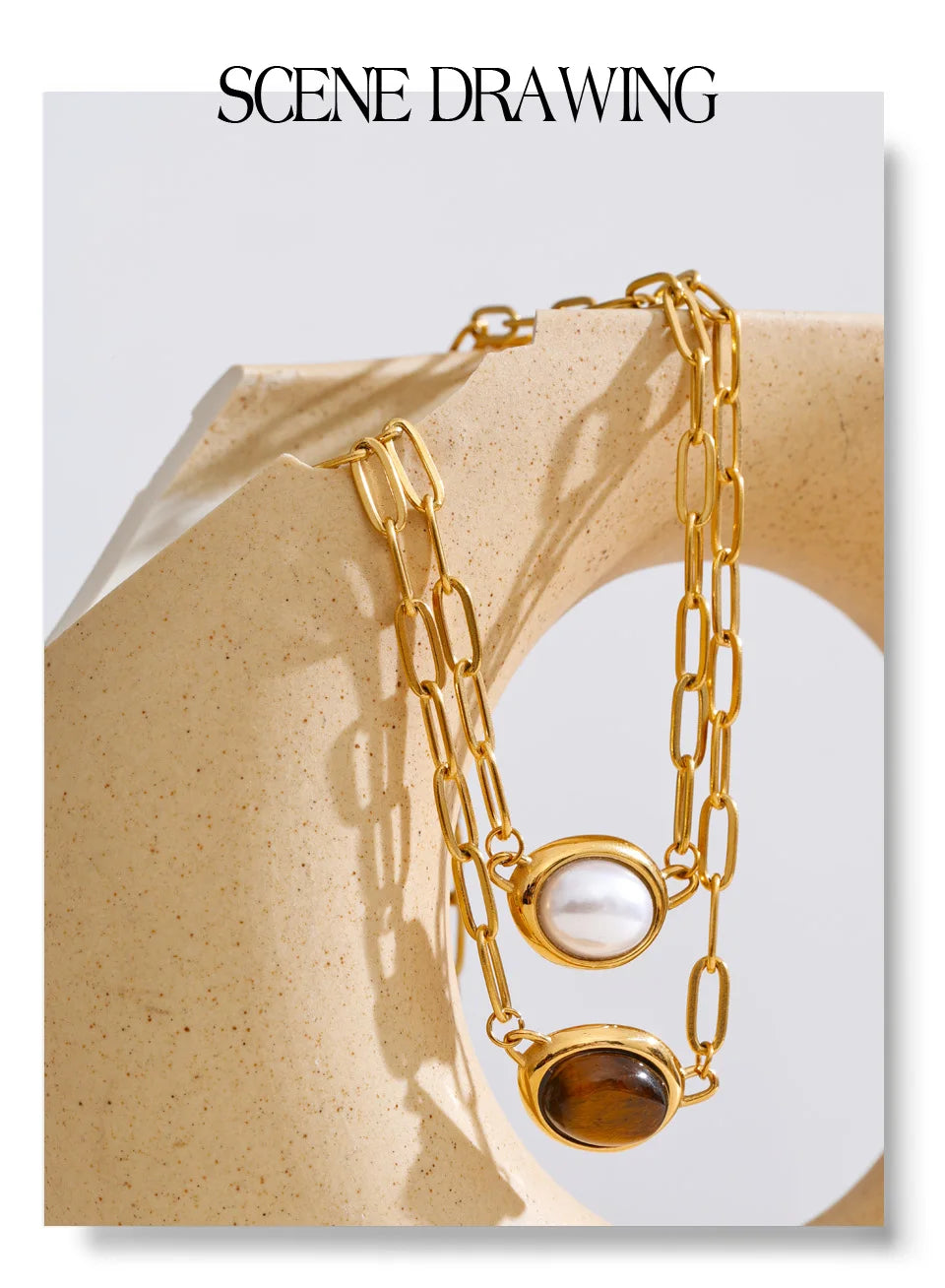 Honey and Pearl Necklace