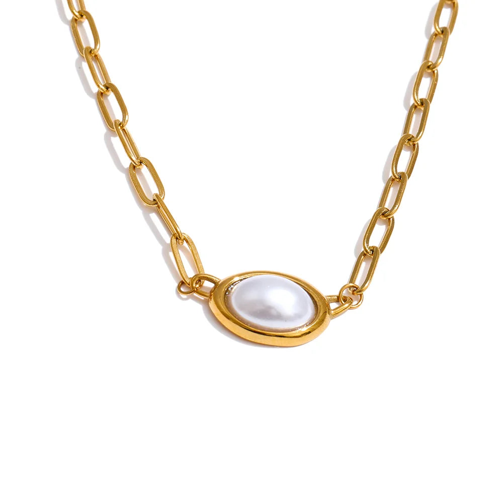 Honey and Pearl Necklace