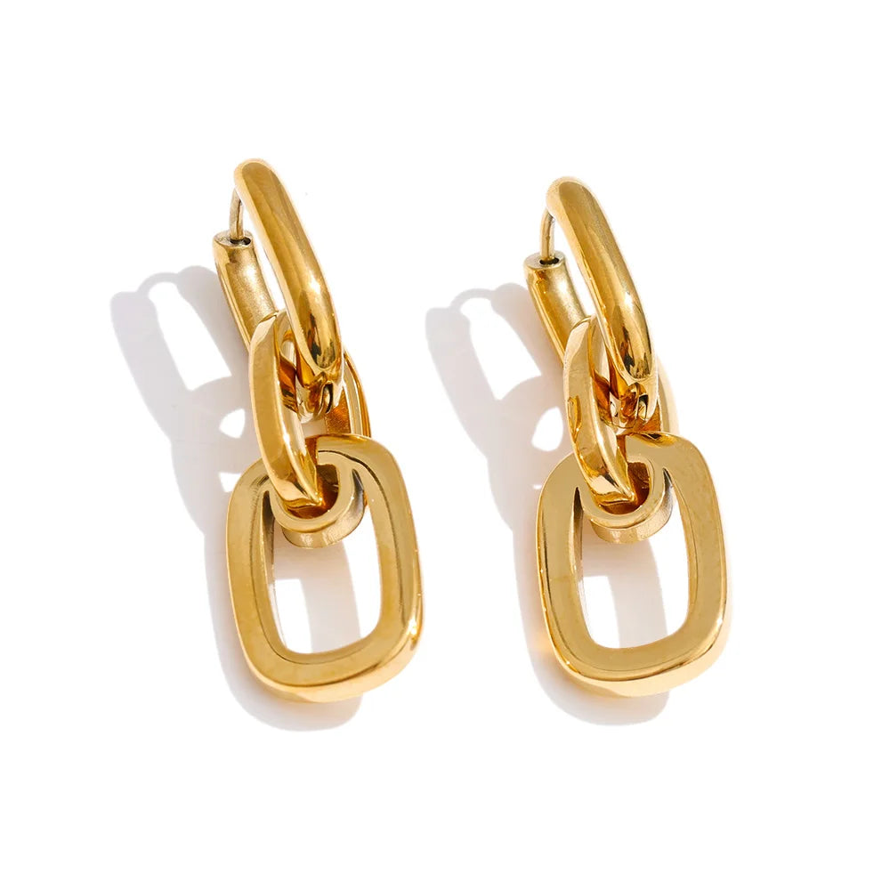 Rectangle Drop Earrings