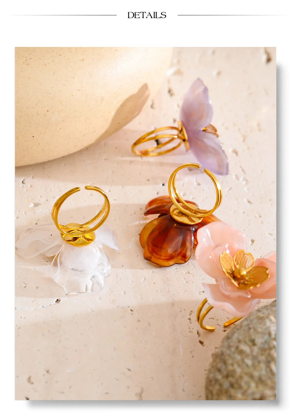 PetalPop Adjustable Ring