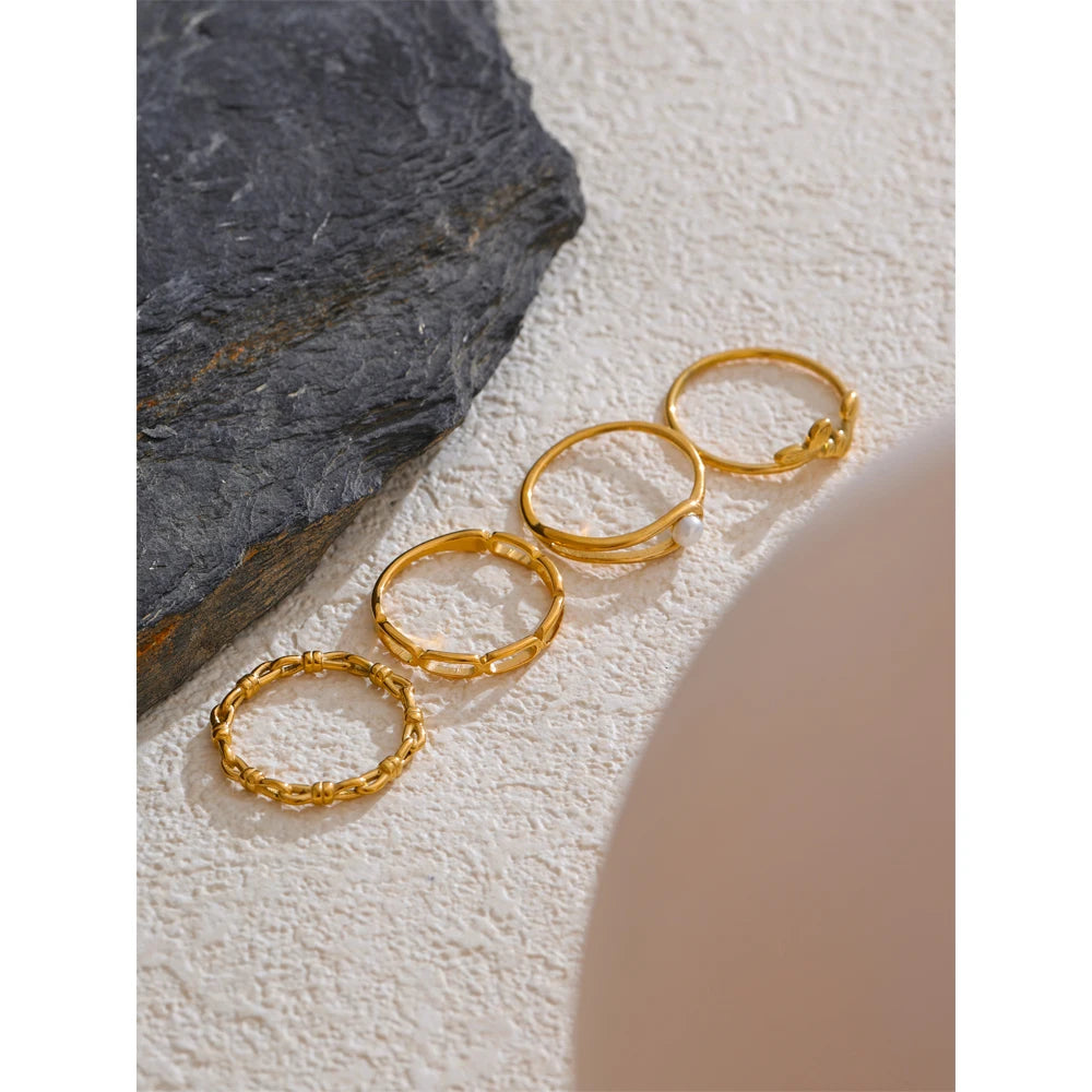 Stackable Thin Ring 4 Types