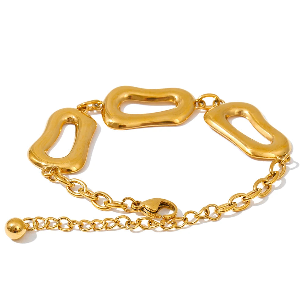 Rectangle Chain Necklace Bracelet