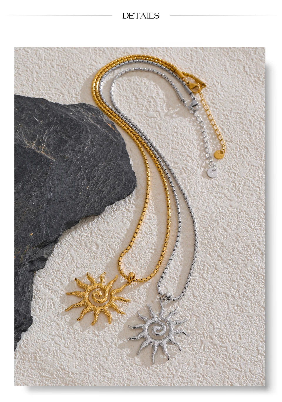 Sun Necklace & Earrings Set