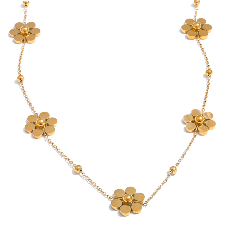 Radiant Bloom Statement Necklace