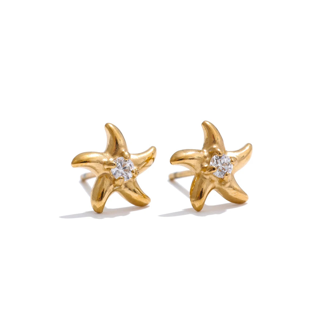 Starfish Sparkle Studs