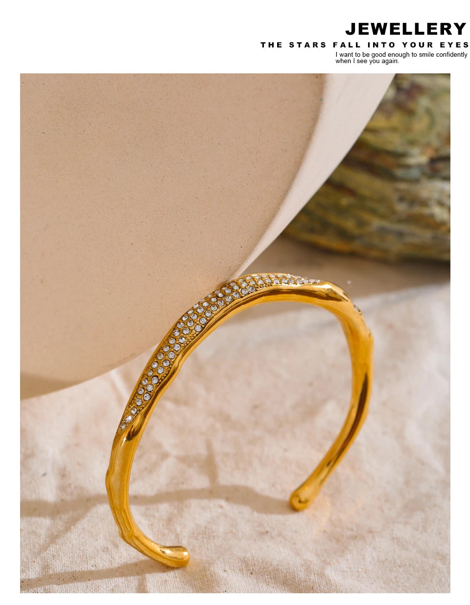 Cubic Zirconia Open Bangle