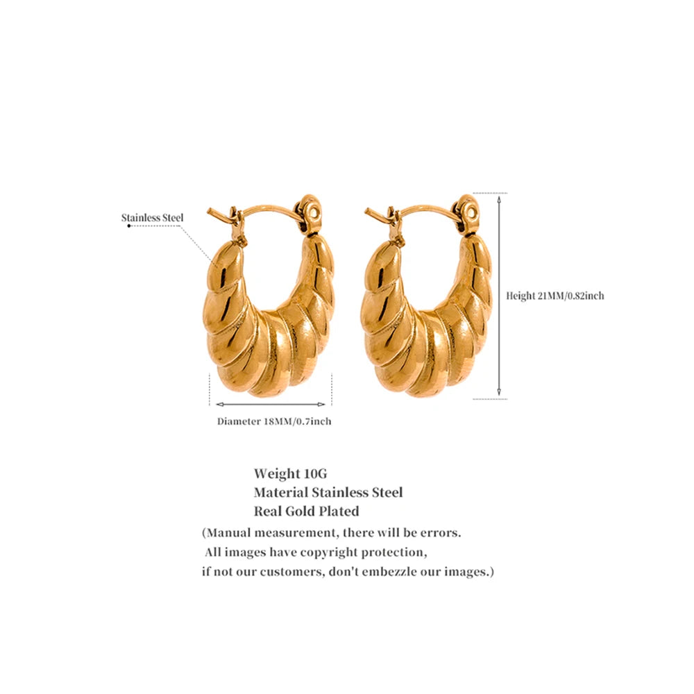 Croissant Hoop Earrings