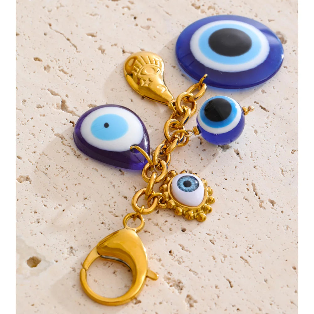 Evil Eye Charm Keychain
