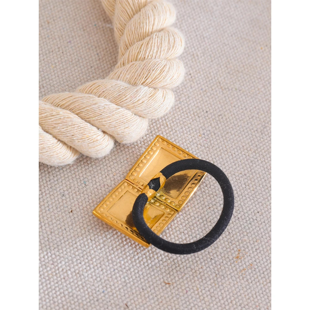 Zirconia Square Hair Tie