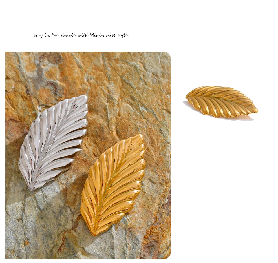 Leaf Textured Brooch