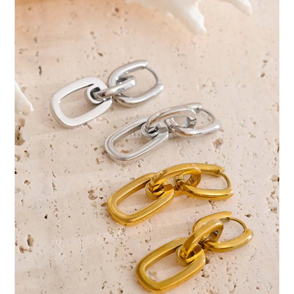 Rectangle Drop Earrings