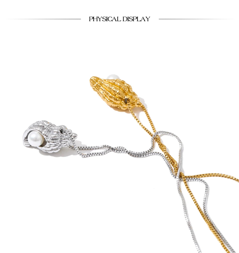 Coastal Pearl Pendant & Earrings