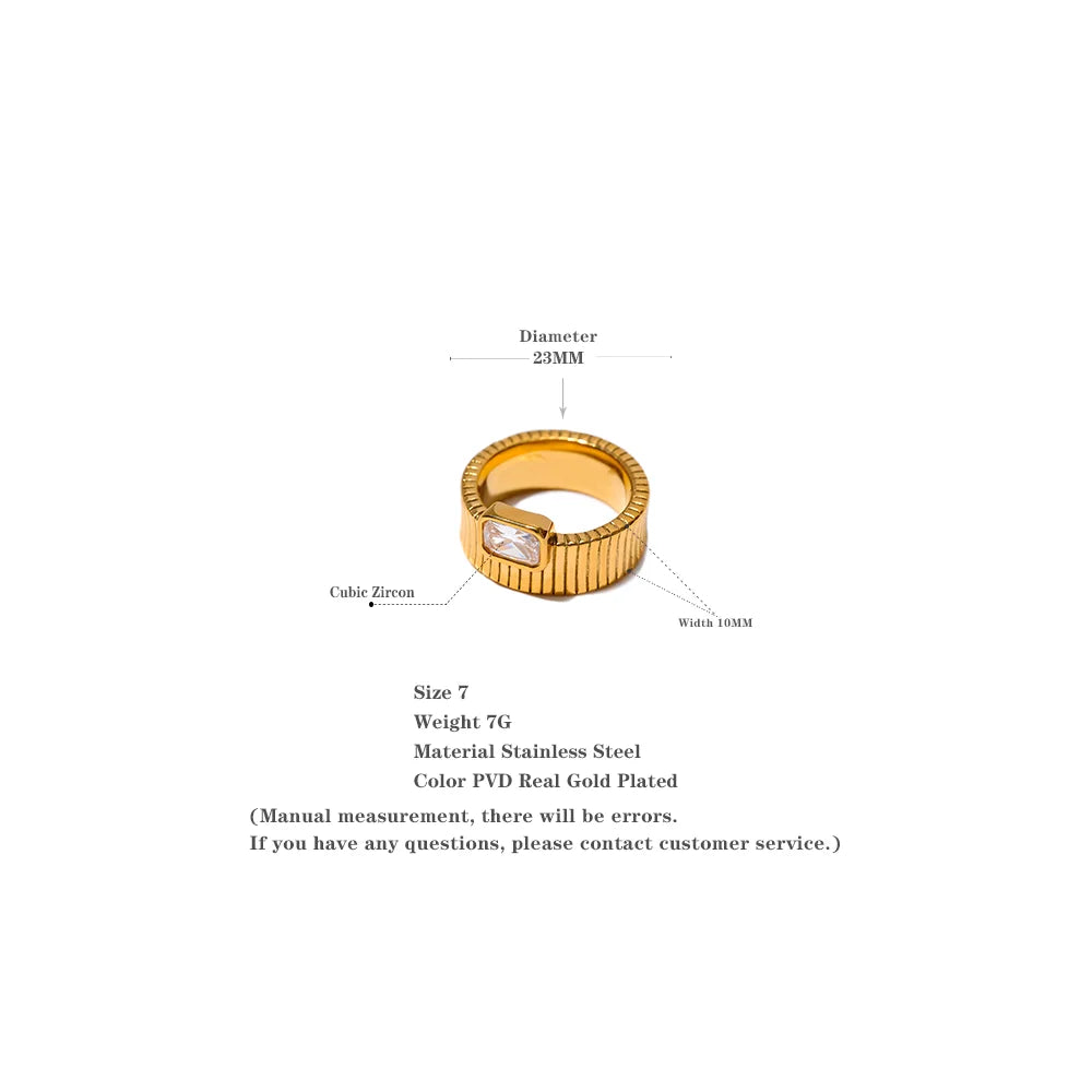 Zirconia Geometric Ring (Green-White)