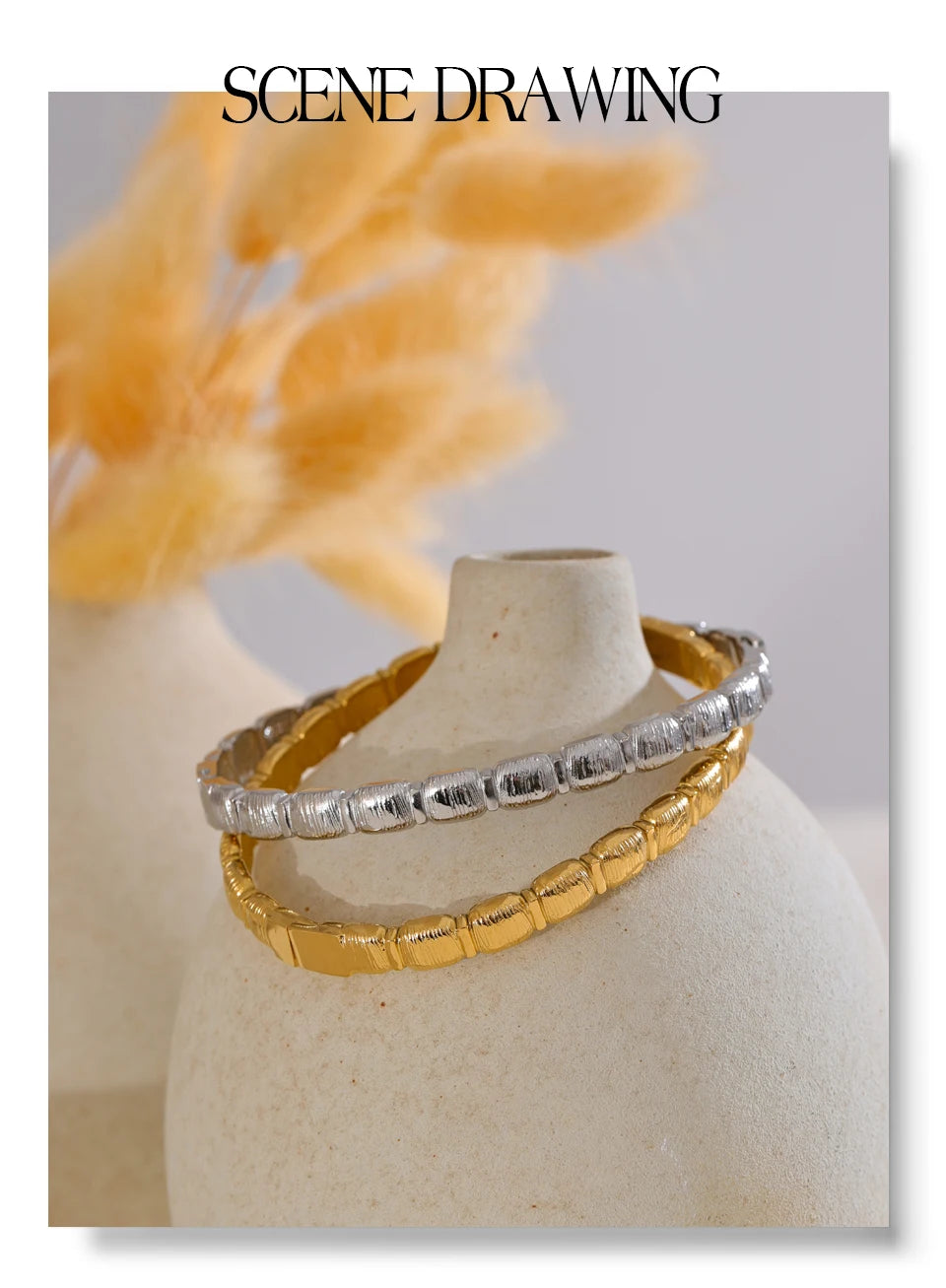 Texture Bracelet Bangle