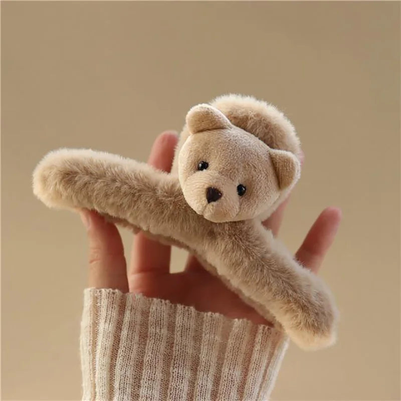 Plush Bear Hairpin