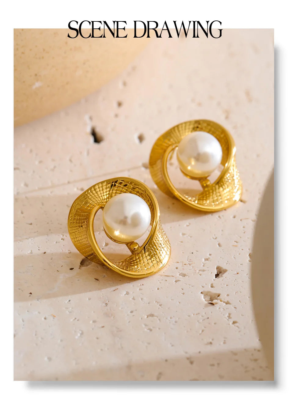 TwinePearl Studs