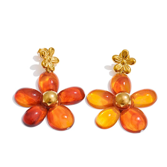 Amber Bloom Earrings