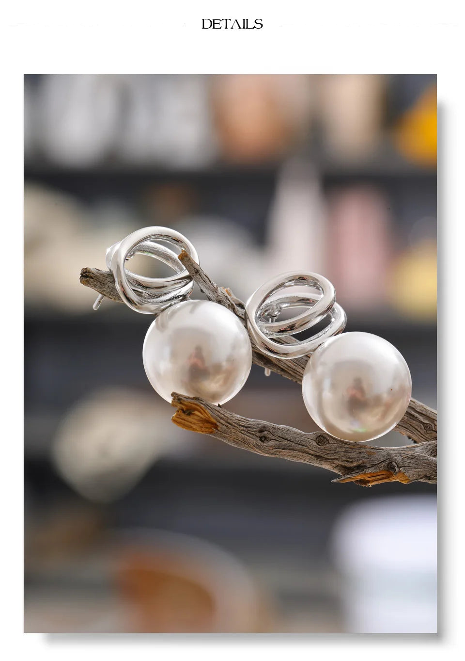 Pearl Sphere Chic Studs