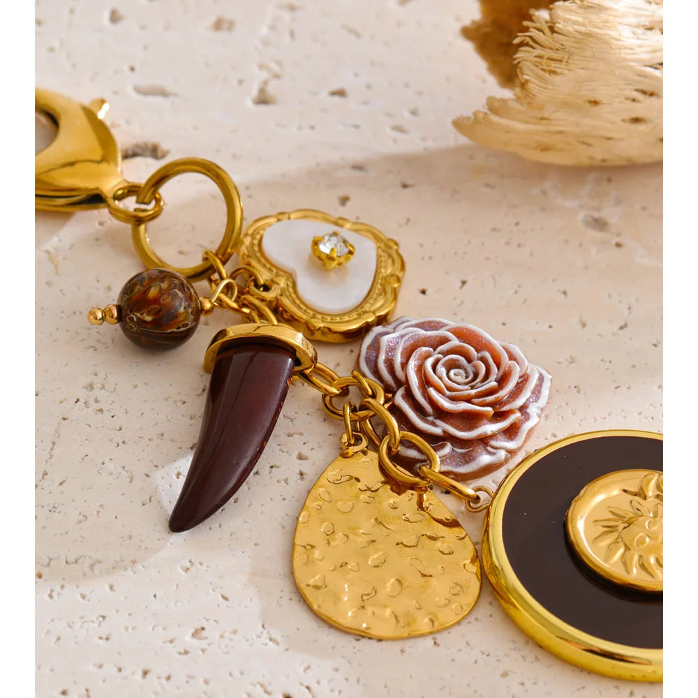 Sunshine Petal Charm keychain