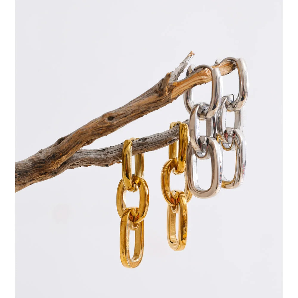 Rectangle Drop Earrings