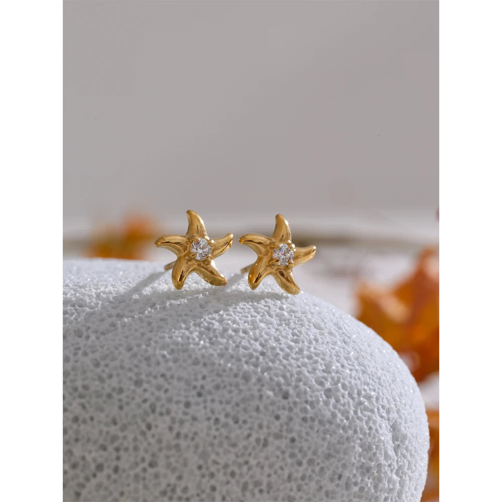 Starfish Sparkle Studs