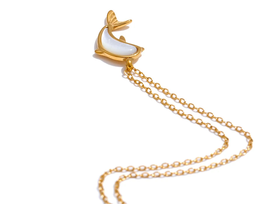 Shell Dolphin Necklace