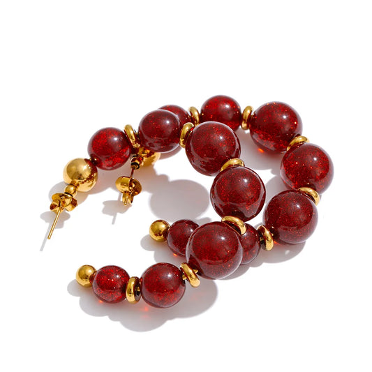 Resin Bead Huggies