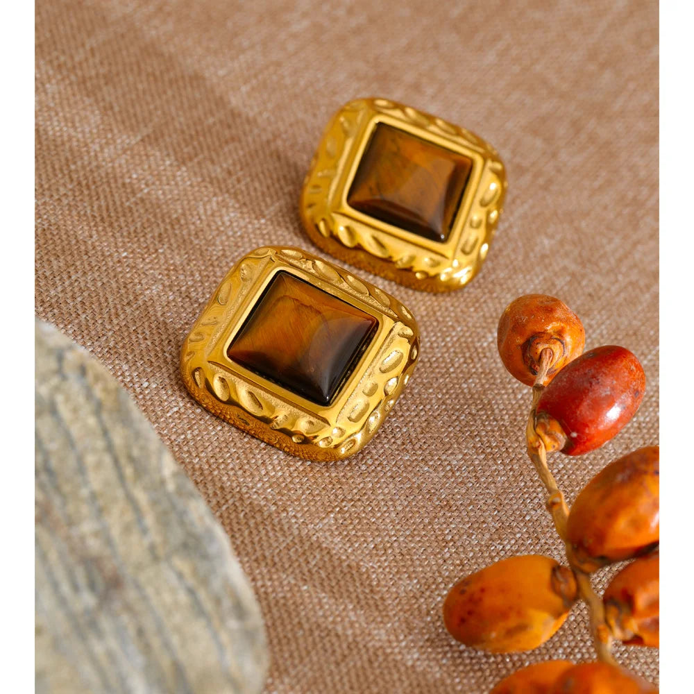 Soft Power Square Studs