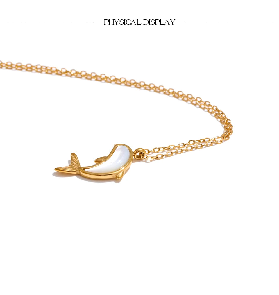 Shell Dolphin Necklace