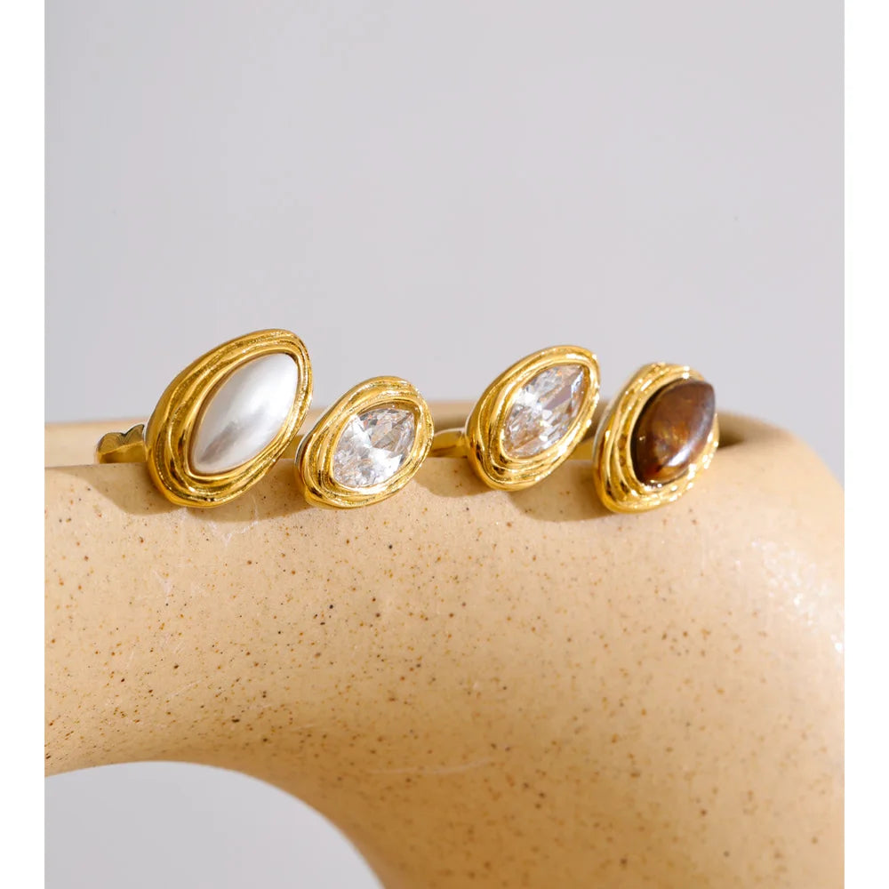 Tiger Stone Luxe Pearl Ring