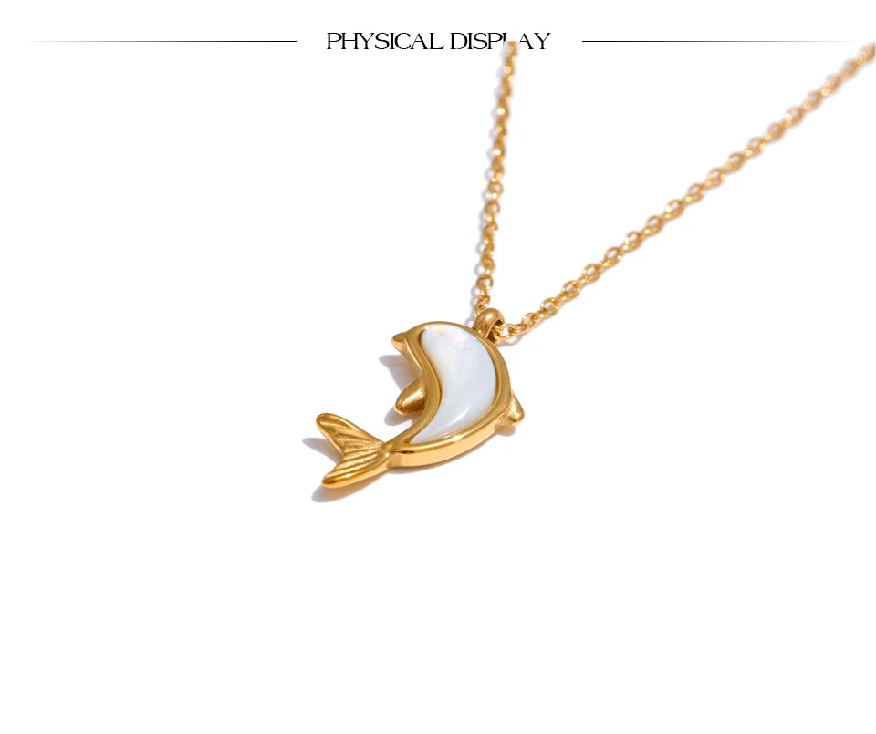 Shell Dolphin Necklace