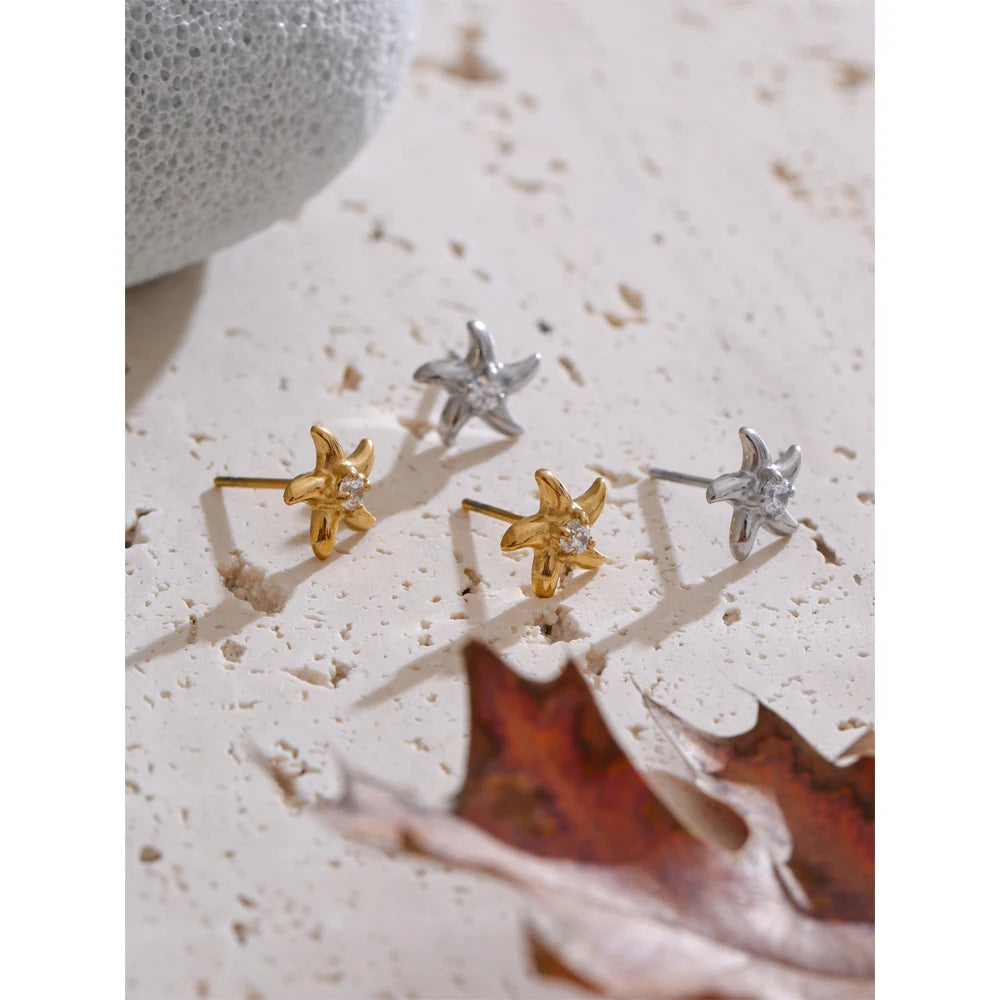 Starfish Sparkle Studs