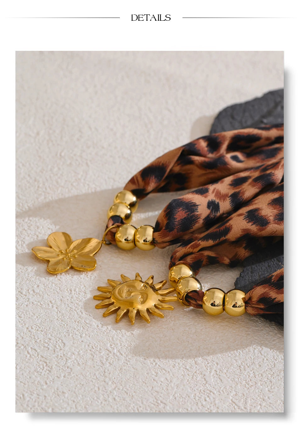 Fall Cloth Sun Flower Necklace