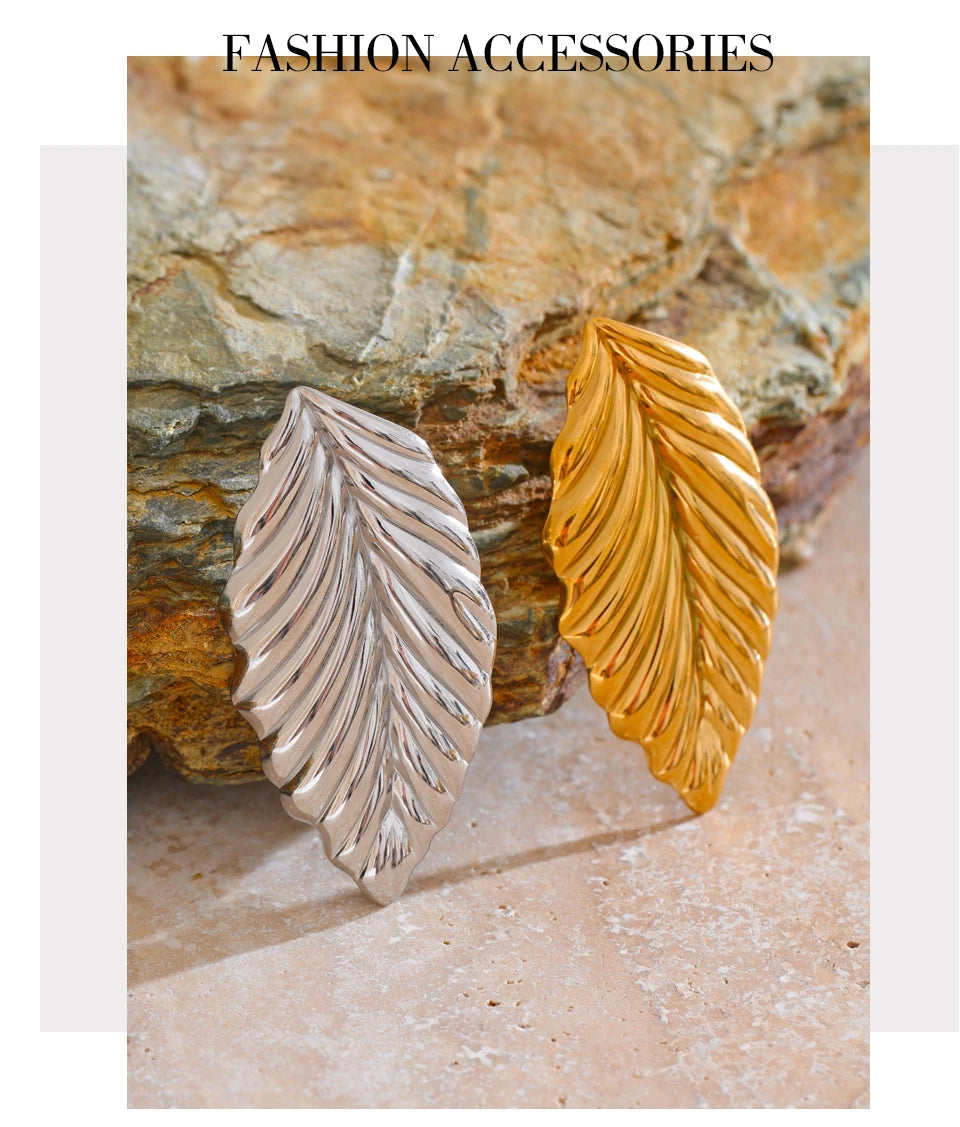 Leaf Textured Brooch