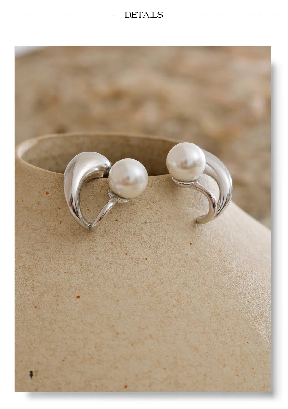 Everyday Pearl Geometry Earrings