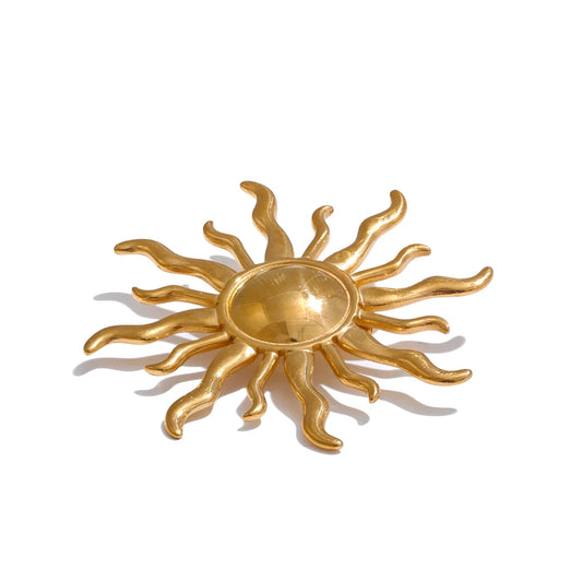 Luxe Sunburst Brooch